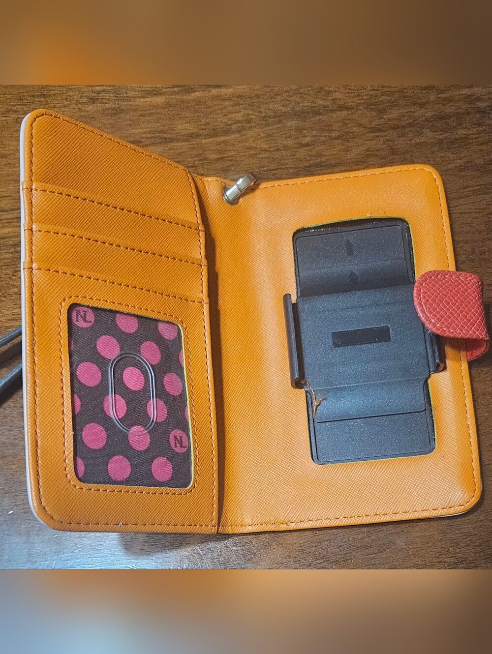 Nicole Lee Pink & Teal Illustrated Satchel Crossbody with Cell Phone Case - Picture 7 of 7